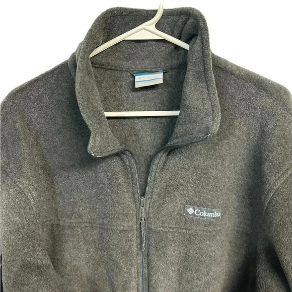 Columbia Men’s Fleece Full Zip Gray Jacket Size Large - Picture 3 of 8
